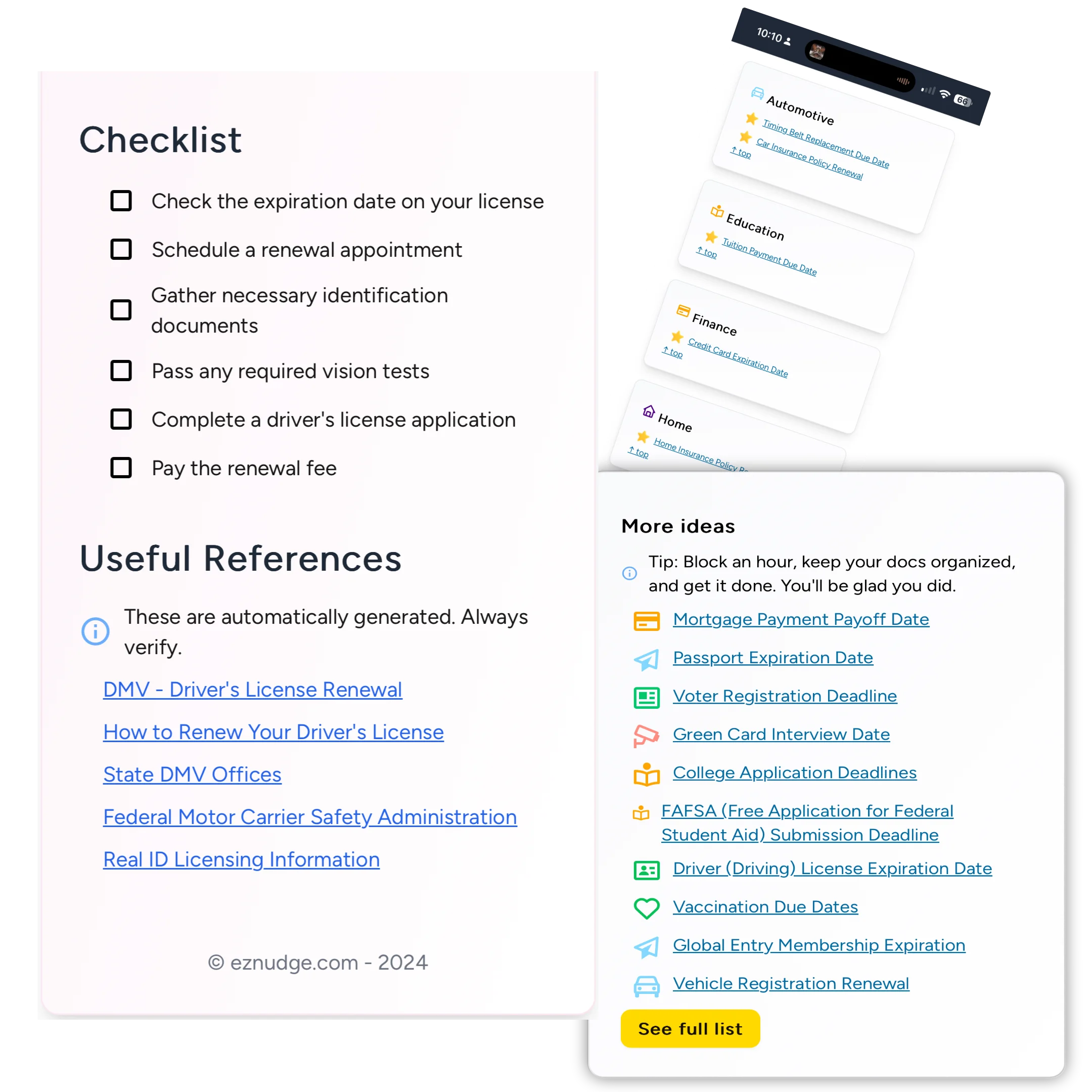 Planning Tools